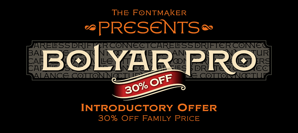 Bolyar Pro font family – Countless options in one font